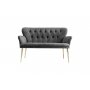 Atelier del Sofa Sofa dvosed Paris Gold Metal Grey - slika 2