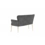 Atelier del Sofa Sofa dvosed Paris Gold Metal Grey - slika 3