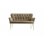 Atelier del Sofa Sofa dvosed Paris Gold Metal Light Brown - slika 2