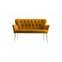 Atelier del Sofa Sofa dvosed Paris Gold Metal Mustard - slika 2