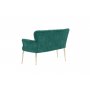 Atelier del Sofa Sofa dvosed Paris Gold Metal Petrol Blue - slika 3