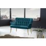 Atelier del Sofa Sofa dvosed Paris Gold Metal Petrol Blue - slika 1