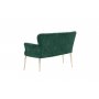 Atelier del Sofa Sofa dvosed Paris Gold Metal Sea Green - slika 3