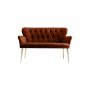 Atelier del Sofa Sofa dvosed Paris Gold Metal Tile Red - slika 2
