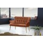 Atelier del Sofa Sofa dvosed Paris Gold Metal Tile Red - slika 1