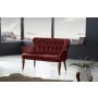 Atelier del Sofa Sofa dvosed Paris Walnut Wooden Claret Red - slika 1