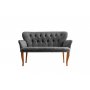 Atelier del Sofa Sofa dvosed Paris Walnut Wooden Grey - slika 2