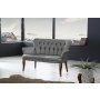Atelier del Sofa Sofa dvosed Paris Walnut Wooden Grey - slika 1