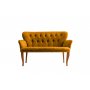 Atelier del Sofa Sofa dvosed Paris Walnut Wooden Mustard - slika 2