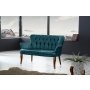 Atelier del Sofa Sofa dvosed Paris Walnut Wooden Petrol Blue - slika 1