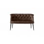 Atelier del Sofa Sofa dvosed Roma Black Metal Brown - slika 2