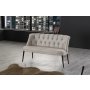 Atelier del Sofa Sofa dvosed Roma Black Metal Cream - slika 1