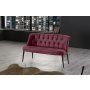 Atelier del Sofa Sofa dvosed Roma Black Metal Dusty Rose - slika 1
