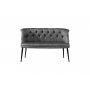 Atelier del Sofa Sofa dvosed Roma Black Metal Grey - slika 2