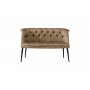 Atelier del Sofa Sofa dvosed Roma Black Metal Light Brown - slika 2