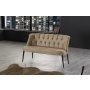 Atelier del Sofa Sofa dvosed Roma Black Metal Light Brown - slika 1