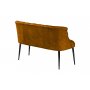 Atelier del Sofa Sofa dvosed Roma Black Metal Mustard - slika 3