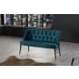 Atelier del Sofa Sofa dvosed Roma Black Metal Petrol Blue - slika 1