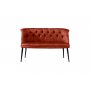Atelier del Sofa Sofa dvosed Roma Black Metal Tile Red - slika 2
