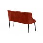 Atelier del Sofa Sofa dvosed Roma Black Metal Tile Red - slika 3