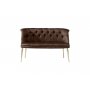 Atelier del Sofa Sofa dvosed Roma Gold Metal Brown - slika 2
