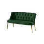 Atelier del Sofa Sofa dvosed Roma Gold Metal Khaki - slika 2