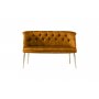 Atelier del Sofa Sofa dvosed Roma Gold Metal Mustard - slika 2