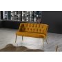 Atelier del Sofa Sofa dvosed Roma Gold Metal Mustard - slika 1