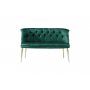 Atelier del Sofa Sofa dvosed Roma Gold Metal Sea Green - slika 2