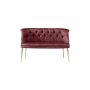 Atelier del Sofa Sofa dvosed Roma Gold Metal Dusty Rose - slika 2