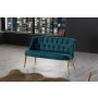 Atelier del Sofa Sofa dvosed Roma Gold Metal Petrol Blue - slika 1