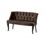 Atelier del Sofa Sofa dvosed Roma Black Wooden Brown - slika 2