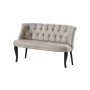 Atelier del Sofa Sofa dvosed Roma Black Wooden Cream - slika 2