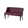 Atelier del Sofa Sofa dvosed Roma Black Wooden Dusty Rose - slika 2