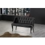 Atelier del Sofa Sofa dvosed Roma Black Wooden Fume - slika 1