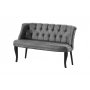 Atelier del Sofa Sofa dvosed Roma Black Wooden Grey - slika 2