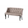 Atelier del Sofa Sofa dvosed Roma Black Wooden Light Brown - slika 2