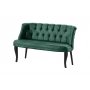 Atelier del Sofa Sofa dvosed Roma Black Wooden Sea Green - slika 2