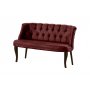 Atelier del Sofa Sofa dvosed Roma Walnut Wooden Claret Red - slika 2