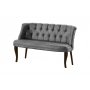 Atelier del Sofa Sofa dvosed Roma Walnut Wooden Grey - slika 2