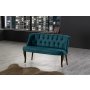 Atelier del Sofa Sofa dvosed Roma Walnut Wooden Petrol Blue - slika 1