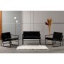 Atelier del Sofa Sofa i dve fotelje Oslo Black - slika 1