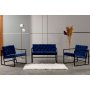 Atelier del Sofa Sofa i dve fotelje Oslo Dark Blue - slika 1