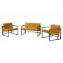 Atelier del Sofa Sofa i dve fotelje Oslo Mustard - slika 2