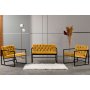Atelier del Sofa Sofa i dve fotelje Oslo Mustard - slika 1