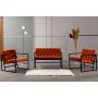 Atelier del Sofa Sofa i dve fotelje Oslo Tile Red - slika 1