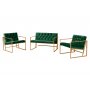 Atelier del Sofa Sofa i dve fotelje Oslo Gold Green - slika 1