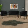 Atelier del Sofa Sofa i fotelja Daisy Black Metal Black - slika 1