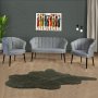 Atelier del Sofa Sofa i fotelja Daisy Black Metal Grey - slika 1