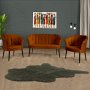 Atelier del Sofa Sofa i fotelja Daisy Black Metal Tile Red - slika 1